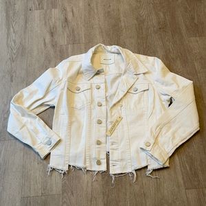 Blank NYC White jean jacket size Medium NEW